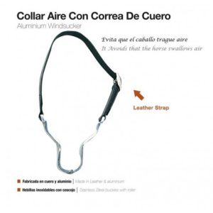 Collar Aire Con Correa De Cuero